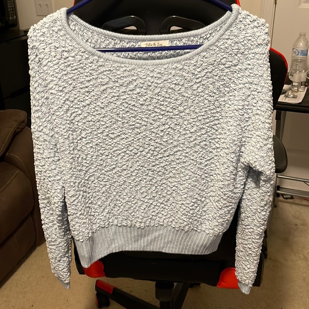 Jolie & Joy sweater, baby blue, size large